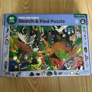 Woodland Forest Search & Find Puzzle - Multicolor
